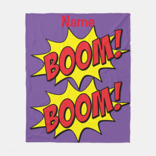 Cartoon Boom Thunder_Cove Fleece Deken