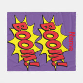 Cartoon Boom Thunder_Cove Fleece Deken (Voorkant (Horizontaal))