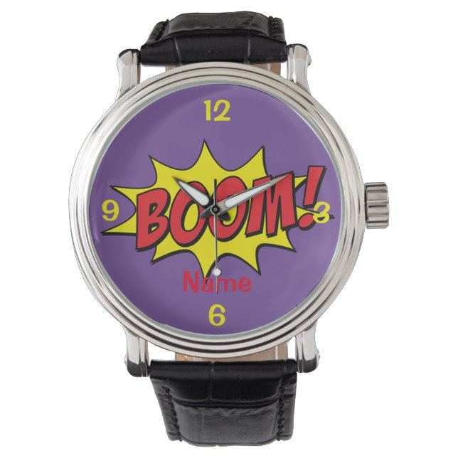 Cartoon Boom Thunder_Cove Horloge (Voorkant)