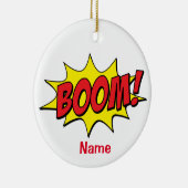 Cartoon Boom Thunder_Cove Keramisch Ornament (Rechts)