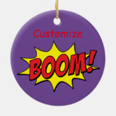 Cartoon Boom Thunder_Cove Keramisch Ornament (Achterkant)
