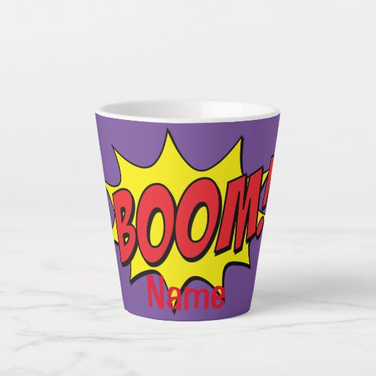 Cartoon Boom Thunder_Cove Latte Mok (Voorkant)