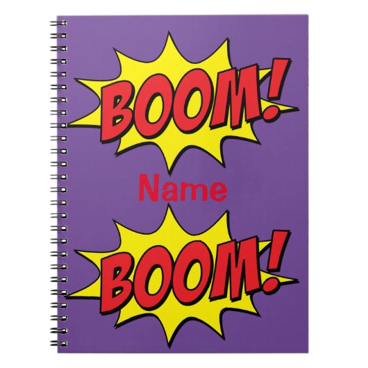 Cartoon Boom Thunder_Cove Stone Notitieboek (Voorkant)