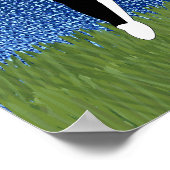 Cartoon Boston Terrier Poster (Hoek)