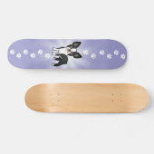 Cartoon Boston Terrier Skateboard (Horizontaal)
