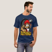 Cartoon Boxer Graphic T-shirt (Voorkant volledig)