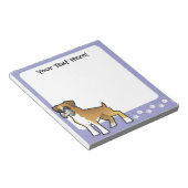 Cartoon Boxer Notitieblok (Schuin)