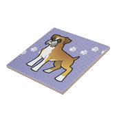Cartoon Boxer Tegeltje (Zijkant)