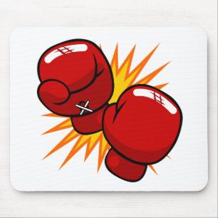 Cartoon Boxing-handschoenen Muismat