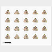 Cartoon boze legerboor sergeant schreeuwen ronde sticker (Vel)