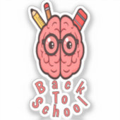 Cartoon Brain Educational Sticker Pack – Leuke Stu (Voorkant)