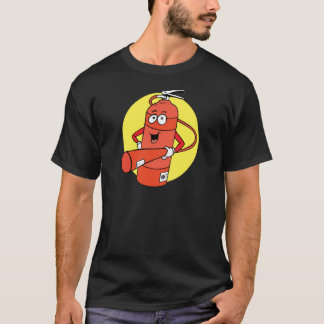 Cartoon brandblusapparaat t-shirt