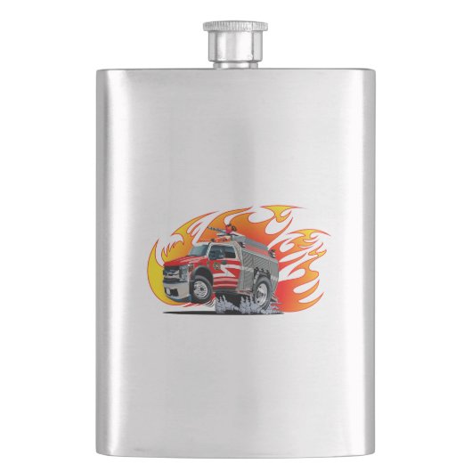 Cartoon brandweerauto flacon (Voorkant)