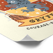 Cartoon Brave Gryffindor Crest Poster (Hoek)