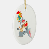 Cartoon Bremen Town Musicians Ornament (Rechts)
