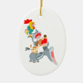 Cartoon Bremen Town Musicians Ornament (Voorkant)