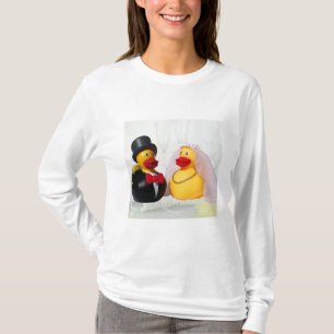 ***CARTOON BRIDE EN GROOM RUBBER DUCKIES" T-SHIRT