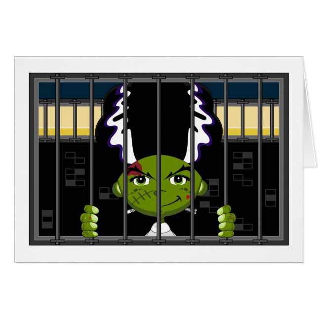 Cartoon Bride van Frankenstein (Voorkant Horizontaal)