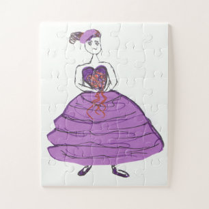 Cartoon Bridesmaid Legpuzzel