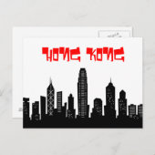 Cartoon briefkaart Hongkong (Voorkant / Achterkant)