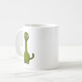 Cartoon brontosaurus koffiemok (Voorkant links)