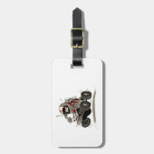 Cartoon Buggy Bagagelabel (Voorkant verticaal)