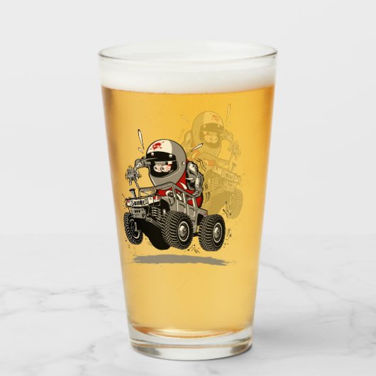 Cartoon Buggy Glas (Voorkant gevuld)
