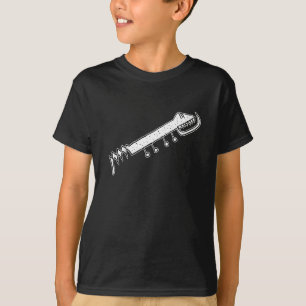 Cartoon buitenaardse slangenpotlood tekening t-shirt