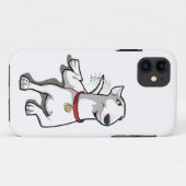 Cartoon Bull Terrier Hoesje (Achterkant (horizontaal))