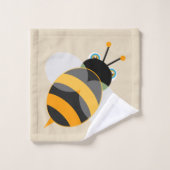 Cartoon Bumble Bee Bad Handdoek (Wasdoekje)
