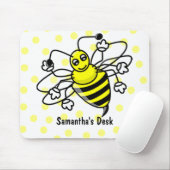 Cartoon Bumble Bee Mousepad Muismat (Met muis)