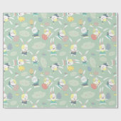 Cartoon Bunny Rabbits Eggs | FEESTDAGEN Cadeaupapier (Vlak)