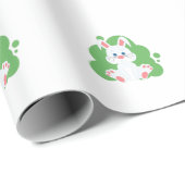 Cartoon bunny splash cadeaupapier (Rol Hoek)