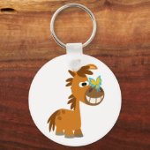 Cartoon Butterfly Pony Sleutelhanger (Voorkant)
