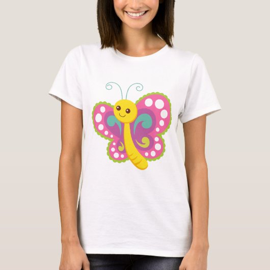 Cartoon Butterfly T-shirt (Voorkant)