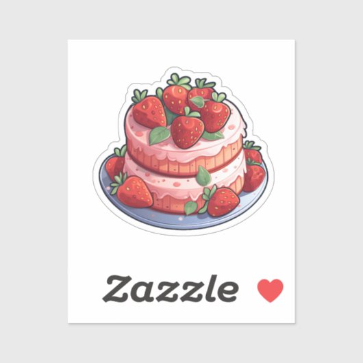 Cartoon cake sticker (Vel)