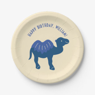 Cartoon Camel Birthday Party Persoonlijk Papieren Bordje