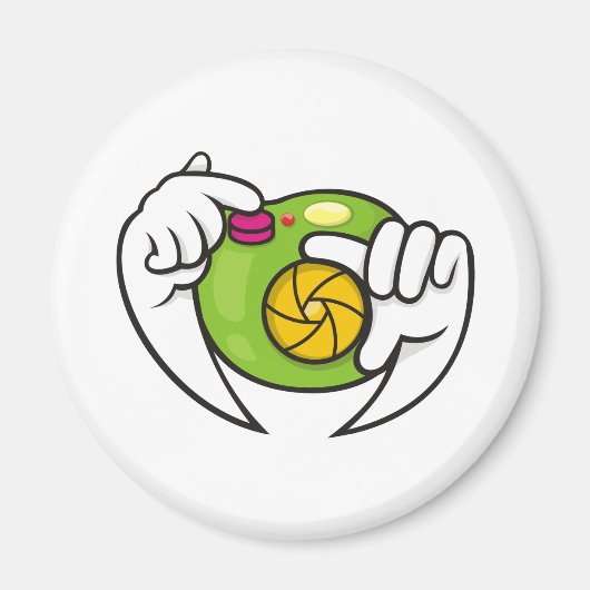 Cartoon Camera Magneet (Voorkant)