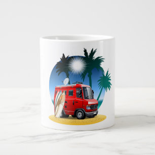 Cartoon Camper Extra Grote Beker