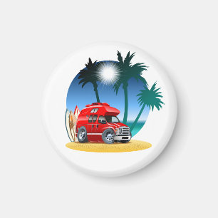 Cartoon Camper Magneet