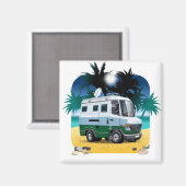 Cartoon Camper Magneet (Voorkant / Achterkant)