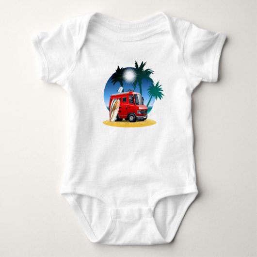Cartoon Camper Romper (Voorkant)
