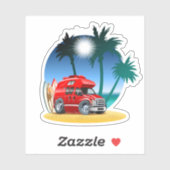 Cartoon Camper Sticker (Vel)