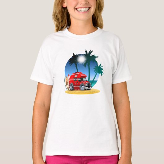 Cartoon Camper T-shirt (Voorkant)