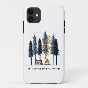 Cartoon Camping Hoesje-Mate iPhone Case