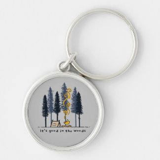 Cartoon Camping Sleutelhanger