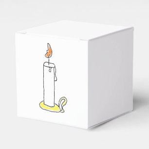 Cartoon Candle Holiday Candlestick Design Bedankdoosjes
