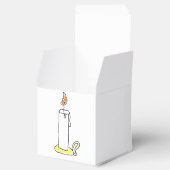 Cartoon Candle Holiday Candlestick Design Bedankdoosjes (Geopend)