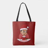 Cartoon Canvas tas met kerst (Achterkant)