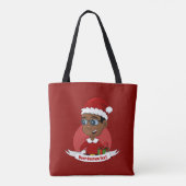 Cartoon Canvas tas met kerst (Achterkant)